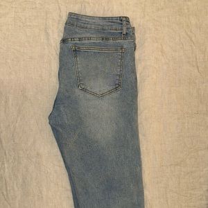 Forever 21 skinny stretch jeans in light wash mens